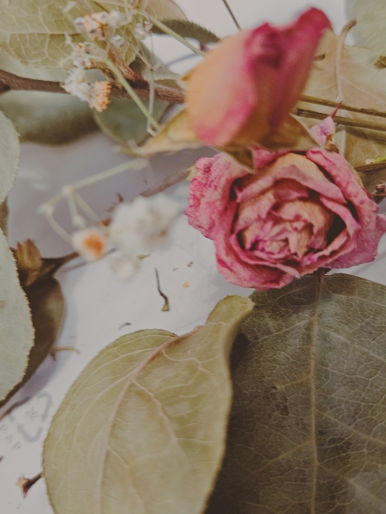 Rustic Pink and Green Faux Dried Bouquet by - Picture 3 of 11